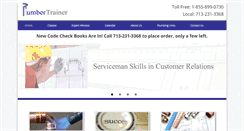 Desktop Screenshot of plumbertrainer.com